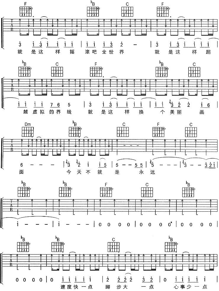 就是这样吉他谱