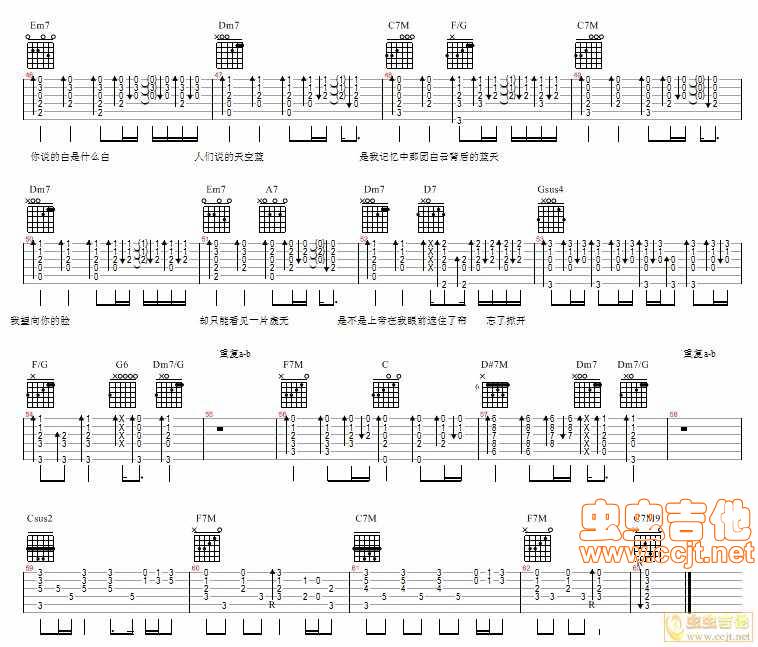 你是我的眼吉他谱 