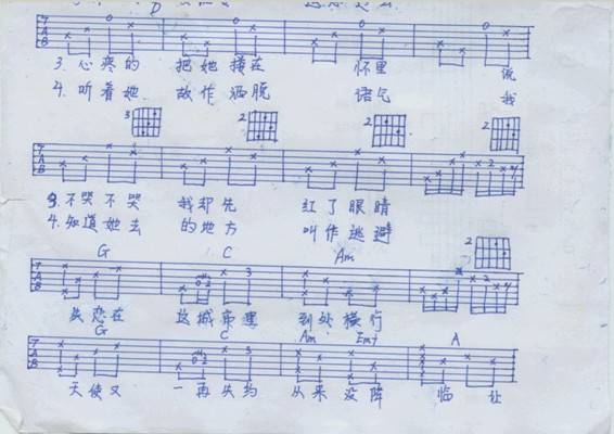 保持微笑吉他谱