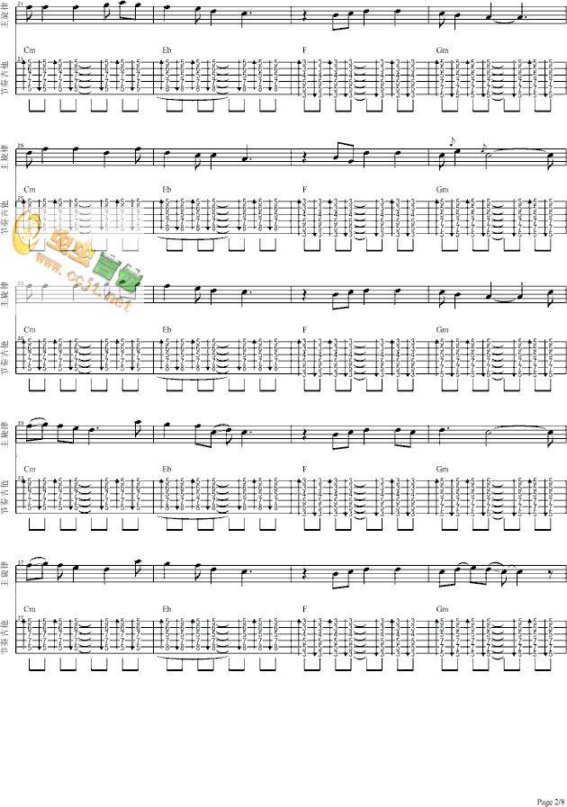 闪亮的瞬间吉他谱