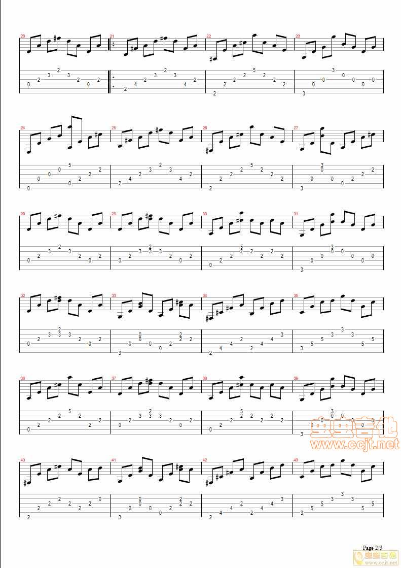 岁月轻狂吉他谱