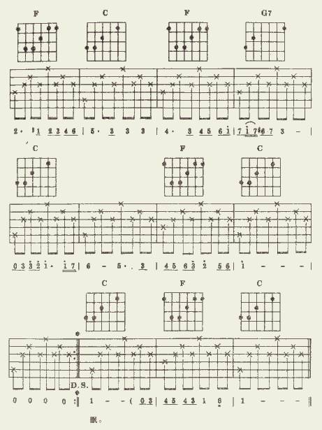 新鸳鸯蝴蝶梦吉他谱 
