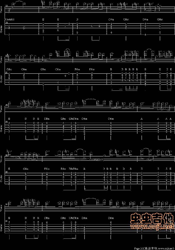 我很快乐吉他谱