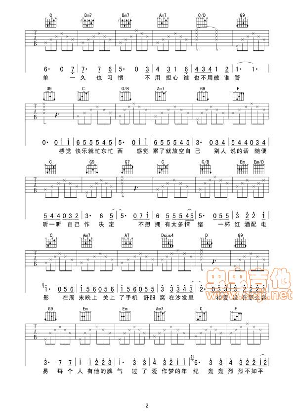 没那么简单吉他谱
