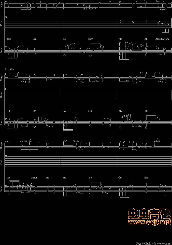 爱情花园吉他谱