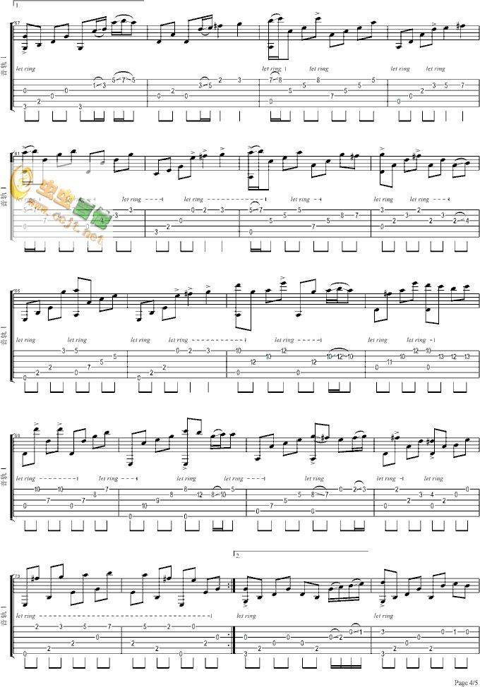 月亮可以代表我的心吉他谱 