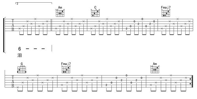 寂寞是因为思念谁吉他谱 