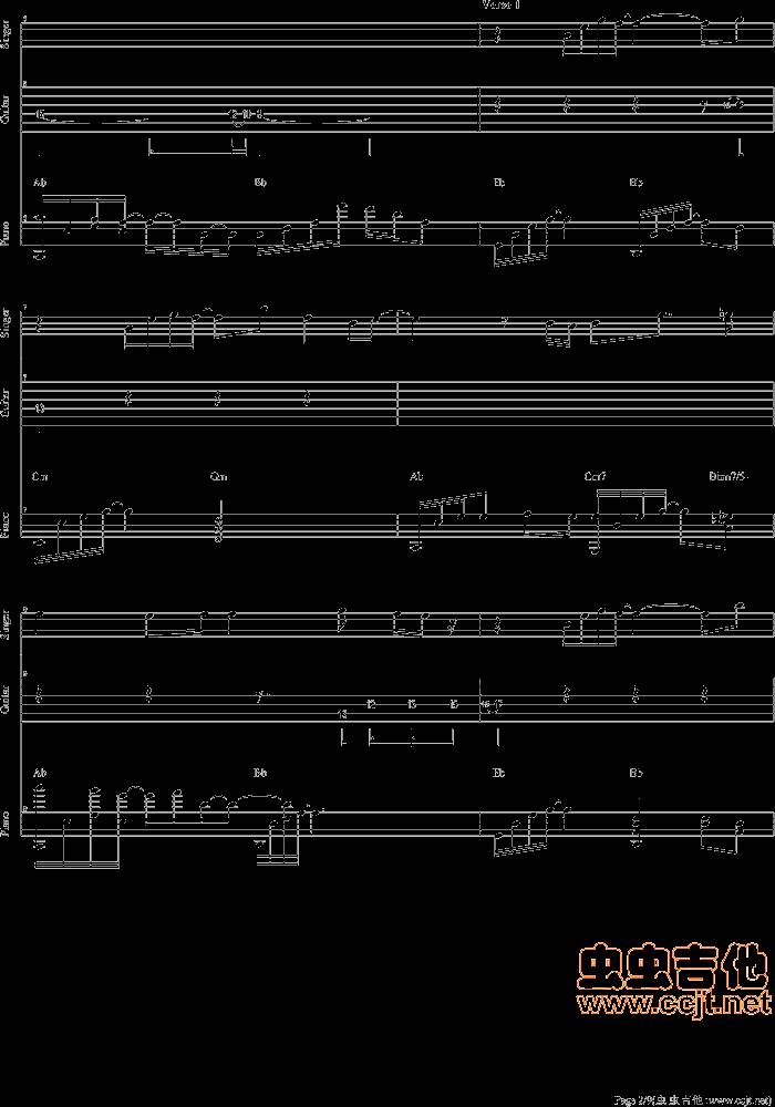 爱情花园吉他谱