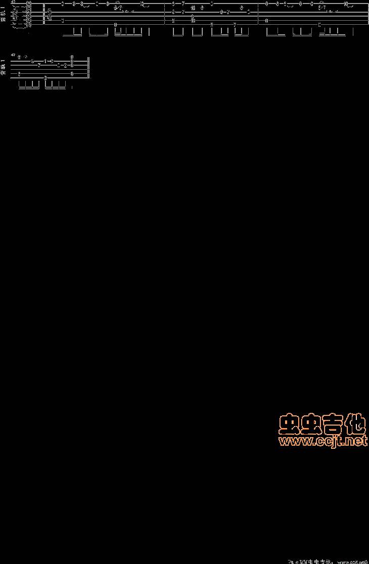 飞舞—王冰洋吉他谱 