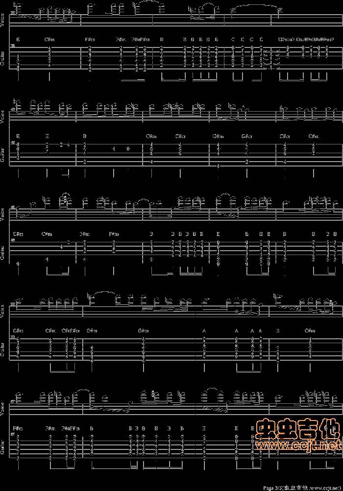 我很快乐吉他谱