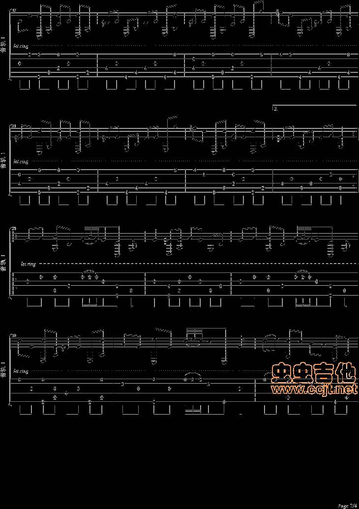 流行の云吉他谱