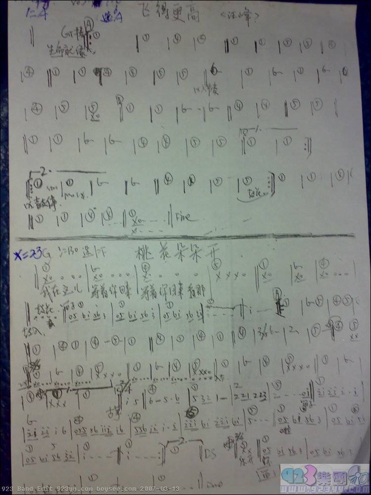 汪峰-飞的更高吉他谱 