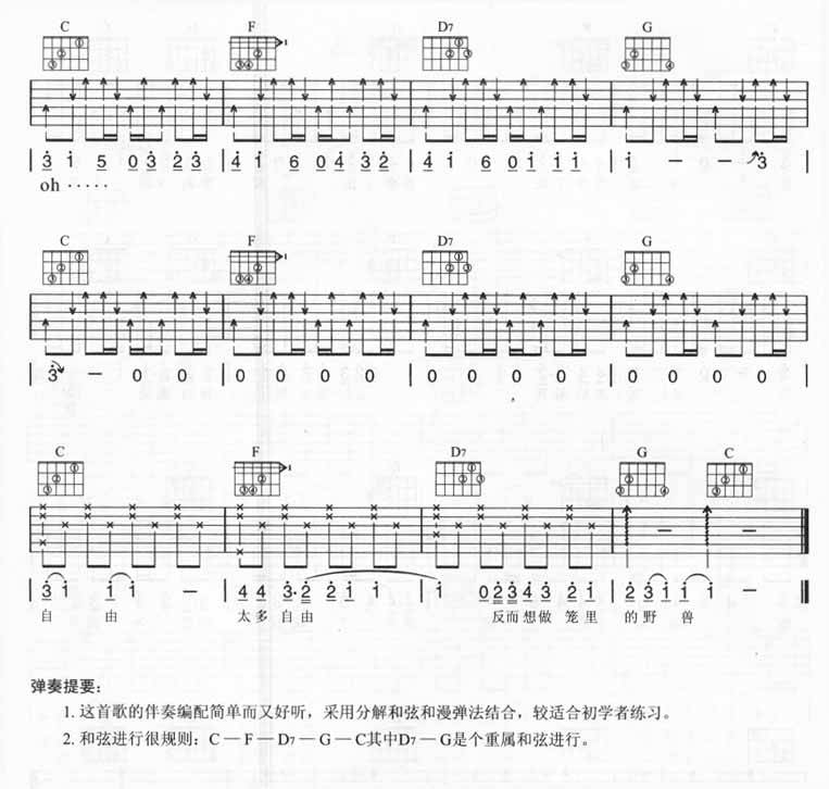 反而（蹉跎）吉他谱 