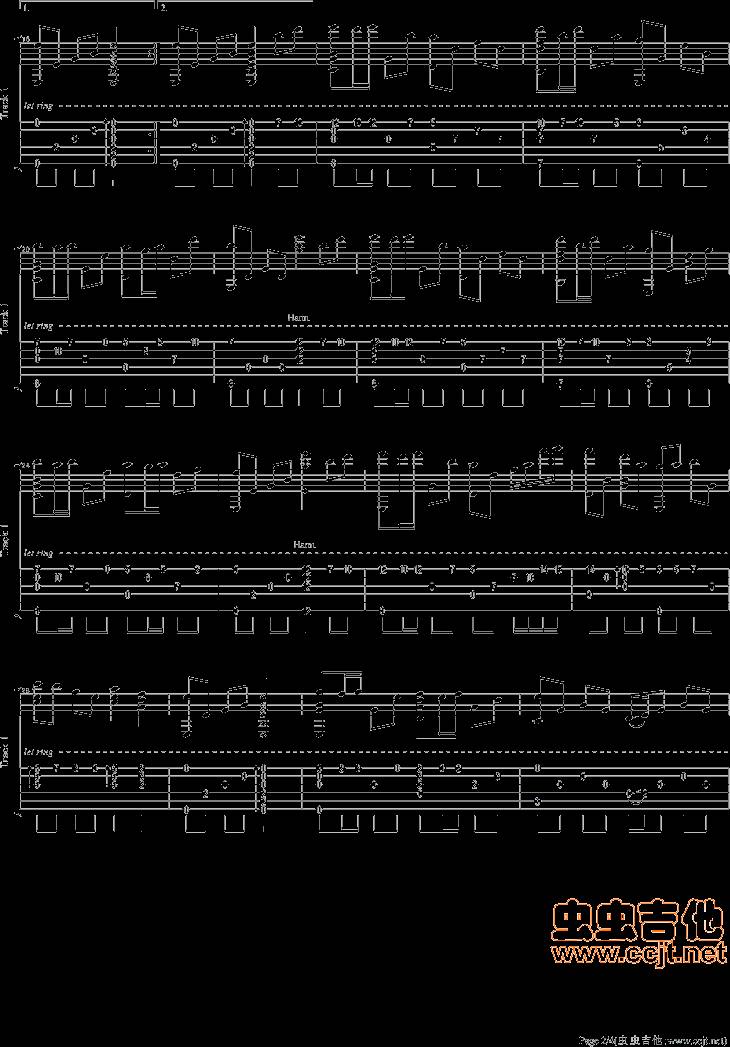 天使的翅膀吉他谱