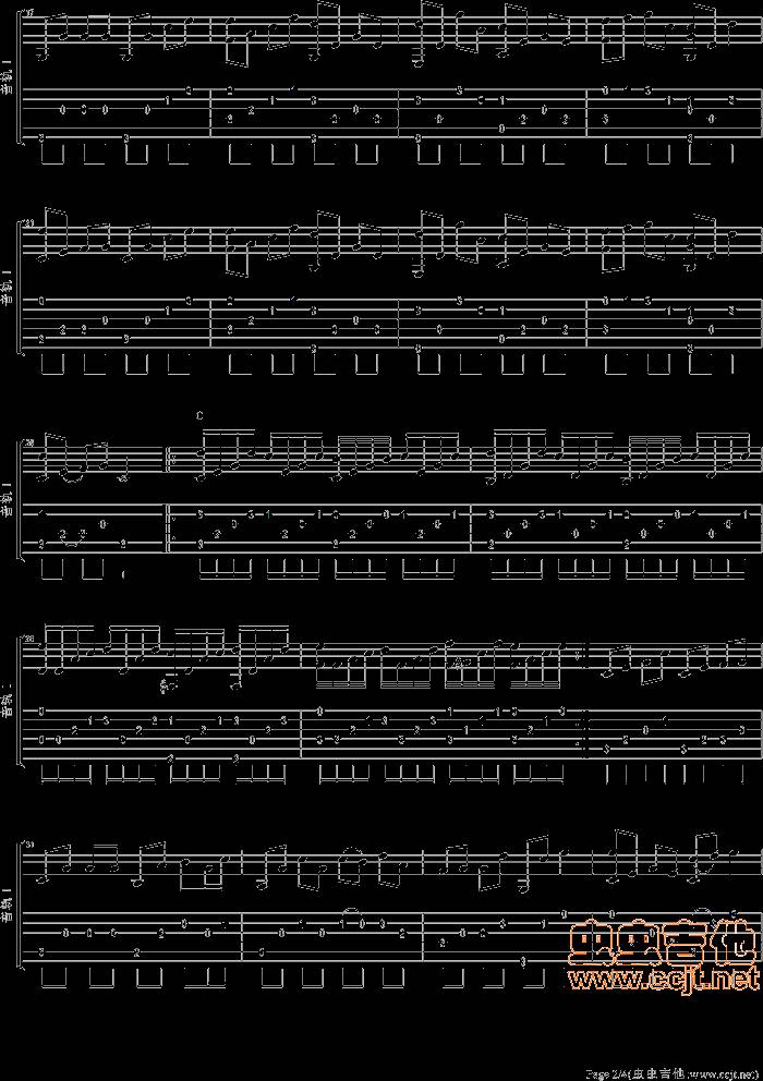 蒲公英的约定吉他谱