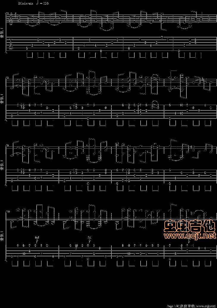 我真的受伤了吉他谱
