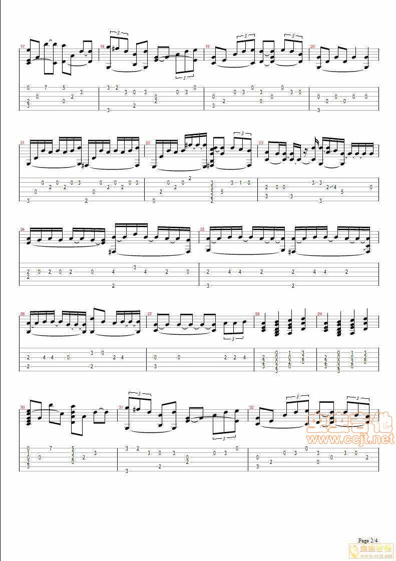 我的歌声里吉他谱