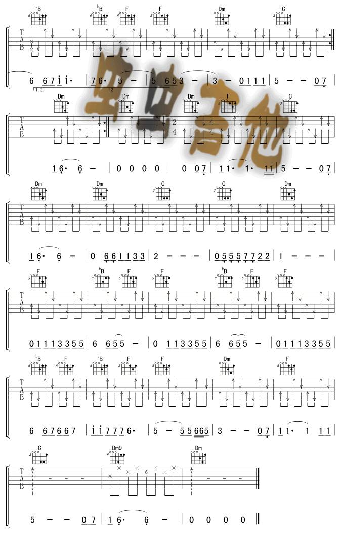 the sound of silence吉他谱 