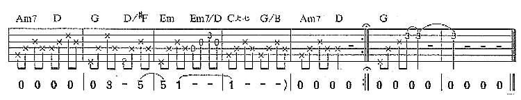 少了自己吉他谱 