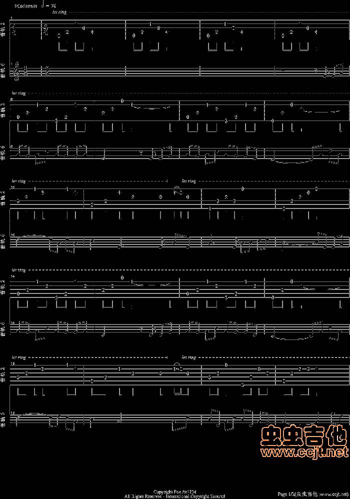 烟花易冷-周杰伦吉他谱