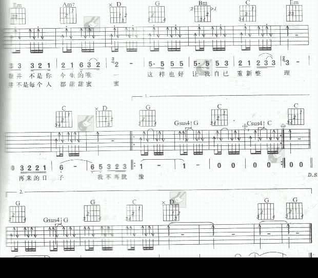 这样也好吉他谱 