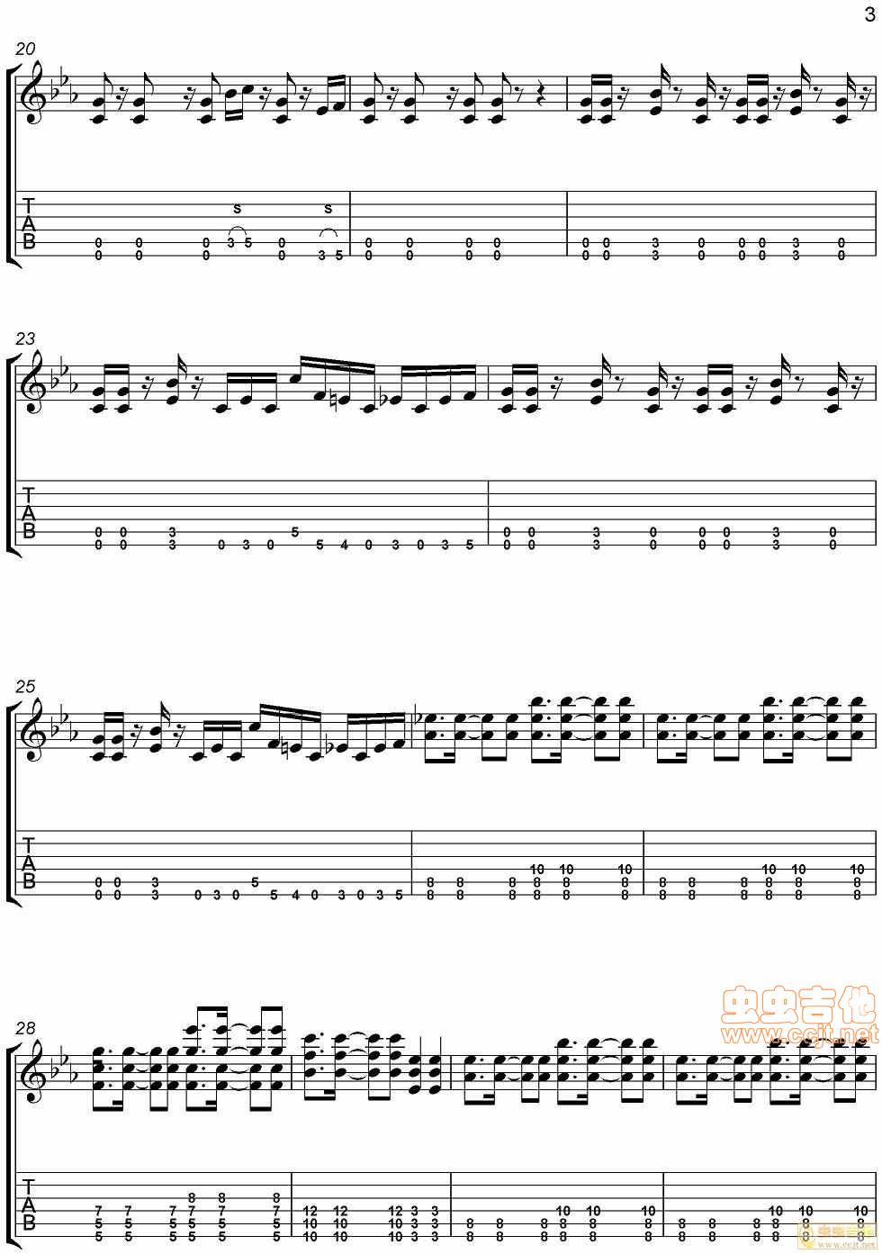 because of you吉他谱