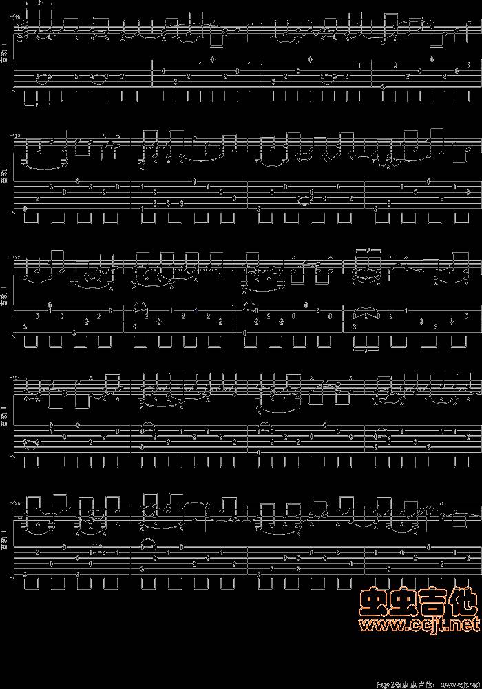心如刀割吉他谱