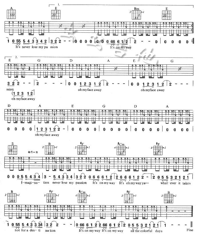 Colorful Days吉他谱 