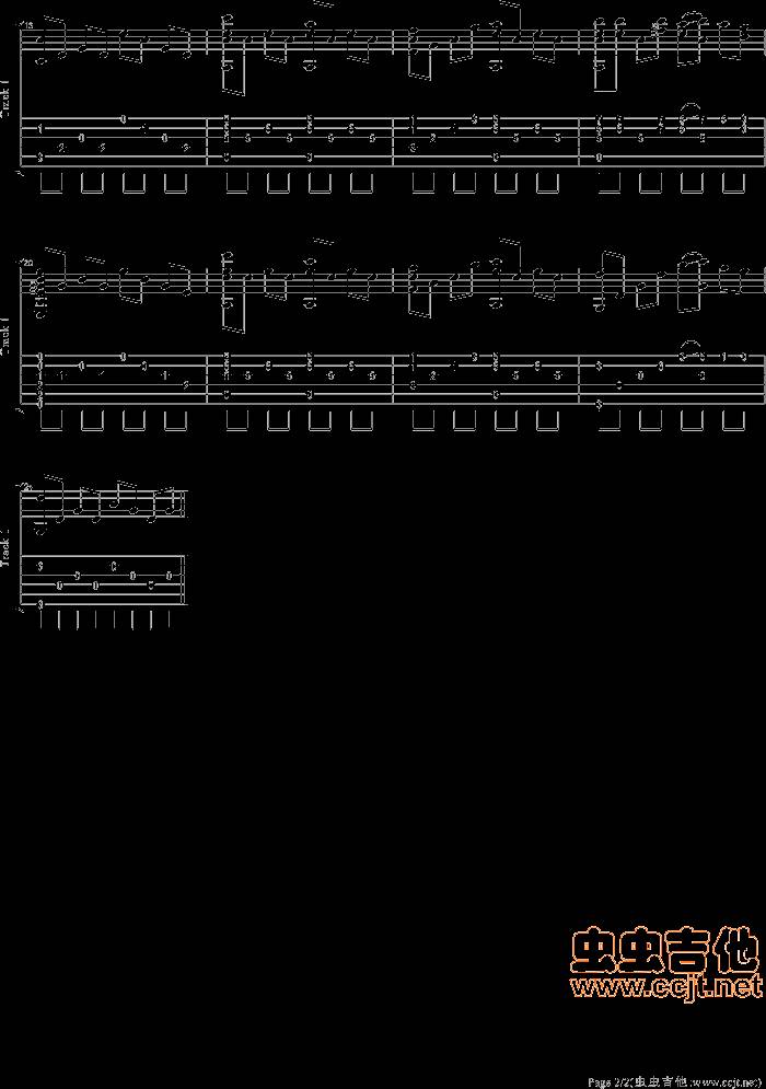同一首歌吉他谱 