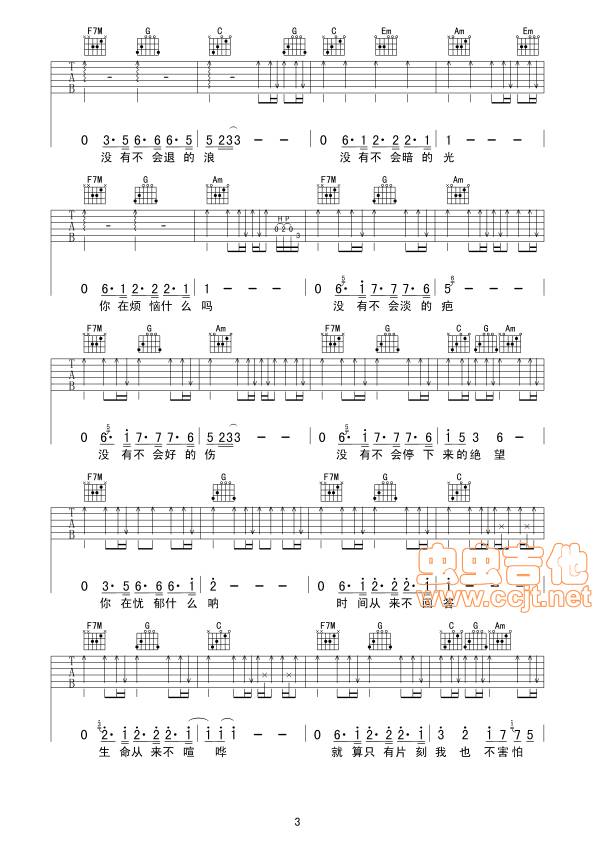 你在烦恼什么吉他谱