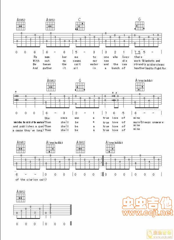 斯卡布罗集市吉他谱 