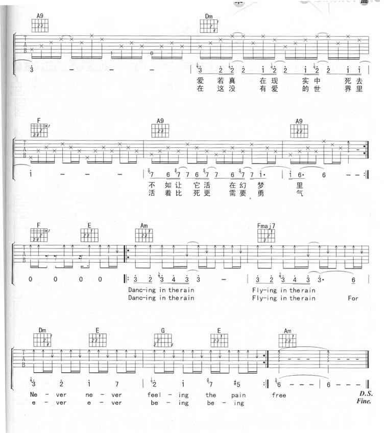 Dancing in the Rain吉他谱 