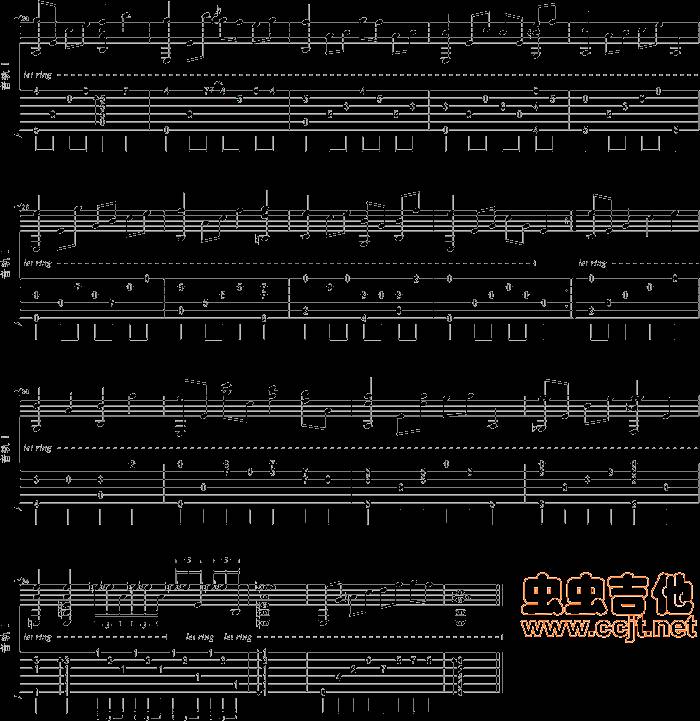 何日君再来吉他谱