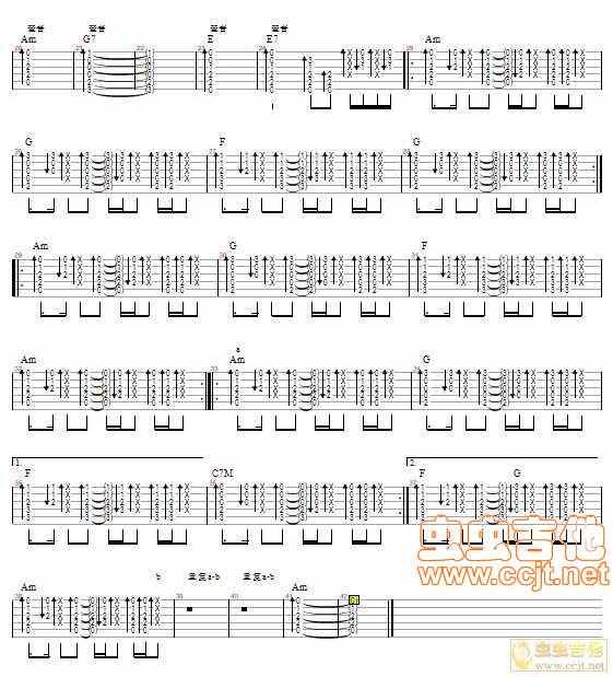 爱情买卖吉他谱 
