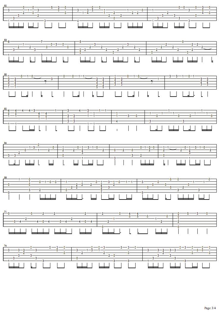 time after time吉他谱 