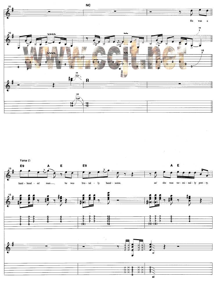 我爱过你吉他谱 