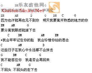 再见 GOODBYE吉他谱 