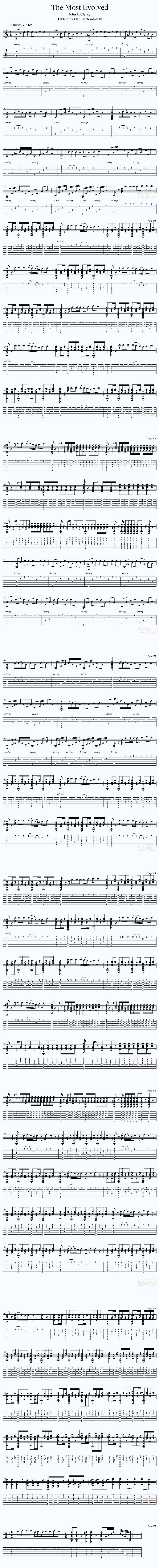 The Most Evolved吉他谱 