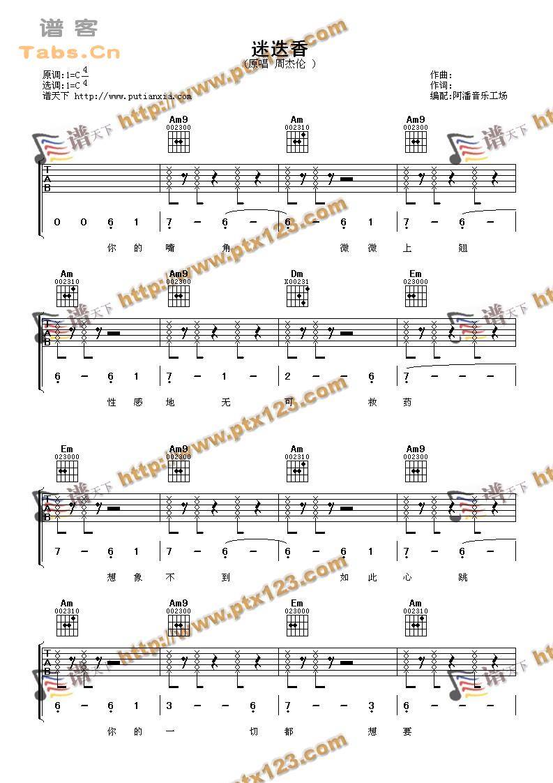 迷迭香  完美版吉他谱 