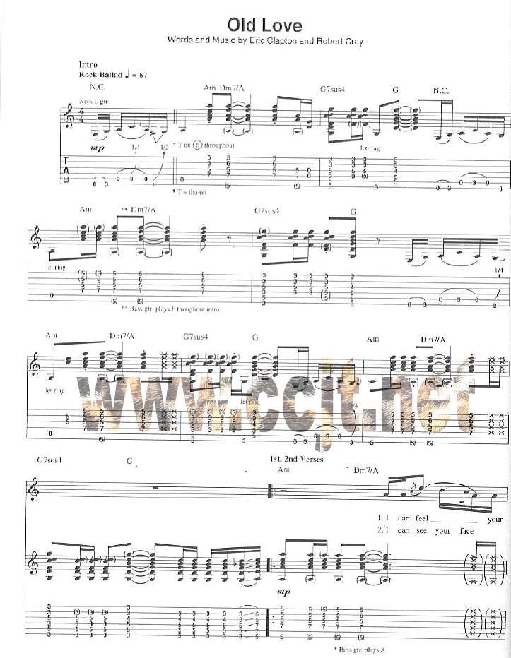 Old Love吉他谱