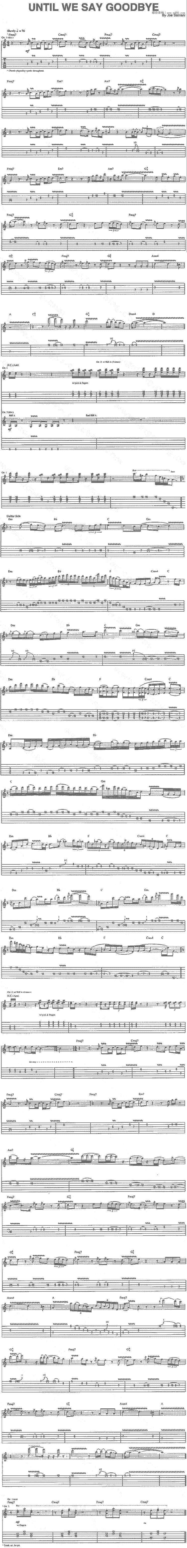 Until We Say Goodbye吉他谱 