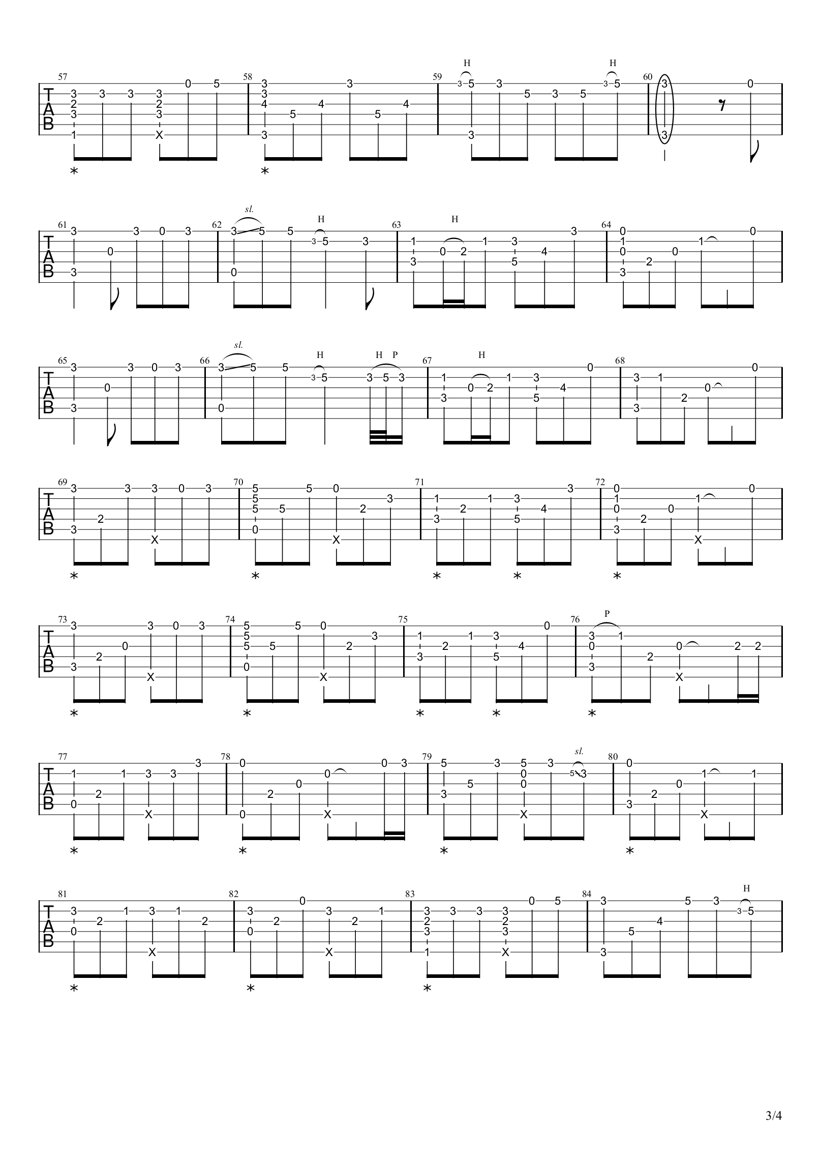 成都指弹谱-吉他演示视频3