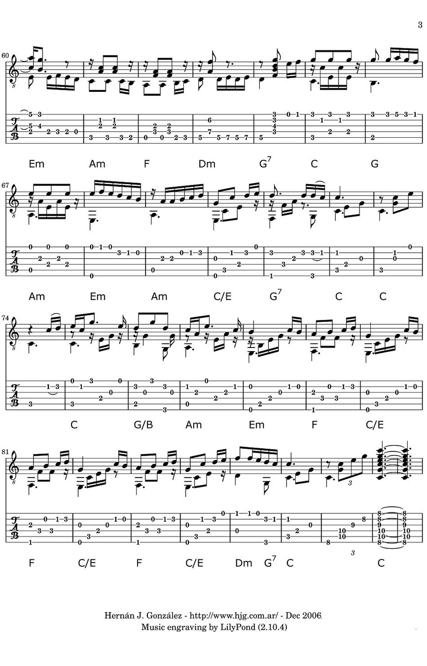 always with me吉他独奏谱